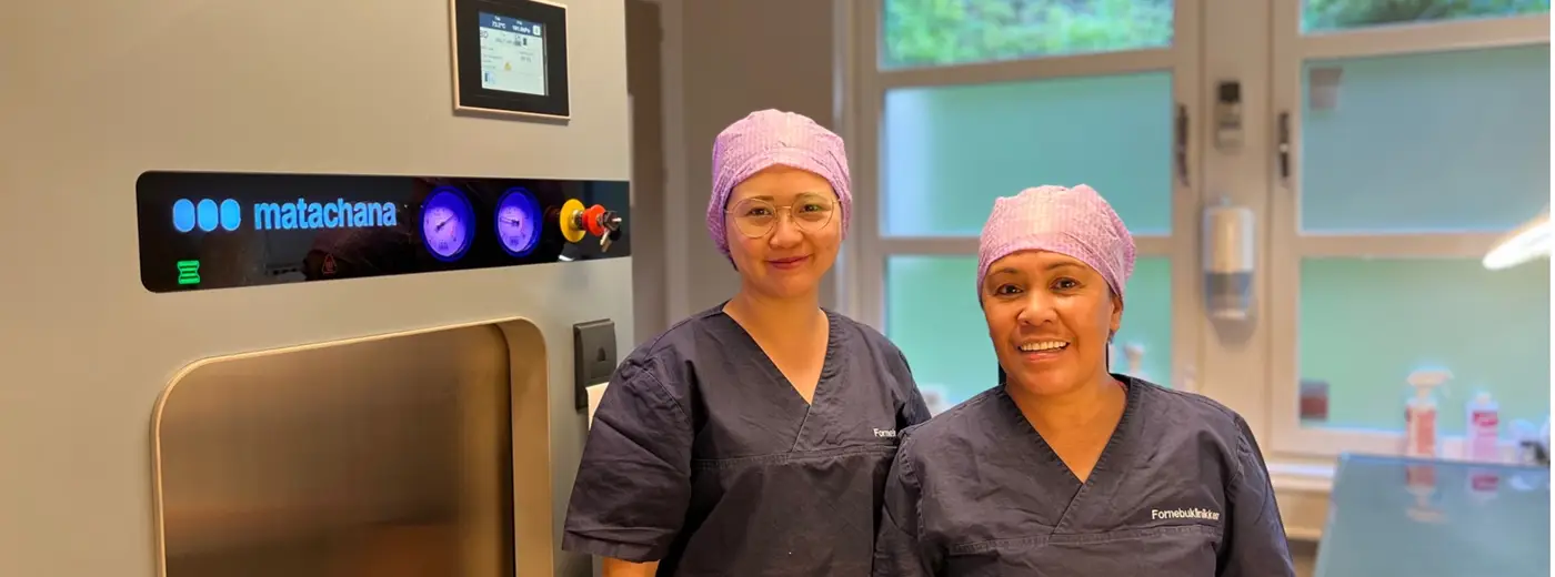 Team på sterilsentralen Fornebuklinikken